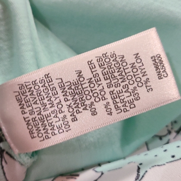 Van Heusen floral shirt elbow length lace sleeve L - Picture 6 of 6